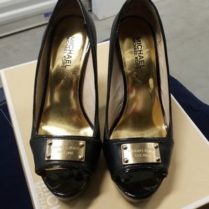 Michael Kors Open Toe Pumps.